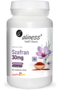Aliness Szafran Safrasol™ 2%/10% 30 mg 90 vtabs.