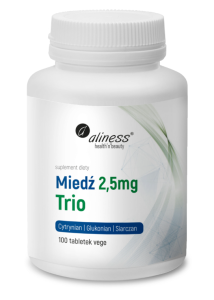 Aliness Miedź Trio 2,5 mg x 100 vtabs.