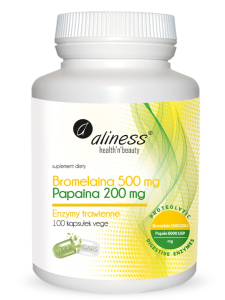 Aliness Bromelaina 500 mg Papina 200 mg 100 vcaps.