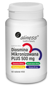 Aliness Diosmina Mikronizowana PLUS 500 mg 100 vtabs.