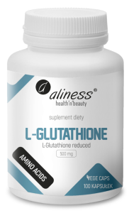 Aliness L-Glutathione Reduced 500 mg 100 vcaps.