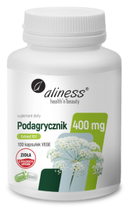 Aliness Podagrycznik (Aegopodium podagraria L.) ekstrakt 10:1 400 mg 100 vcaps.